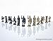 Roman Chess Set - Vinyl Chess Board Black/White- Size 17,3