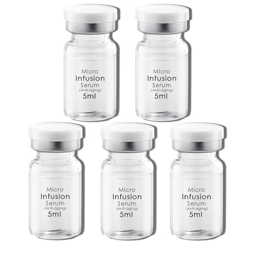 Sérum Antiedad 5ml, Ampollas Avanzadas de Ácido Hialurónico para Hidratar la Piel, Solución Todo en Uno para el Sistema de Micro Infusión de Hidratación, Adecuado para Todo Tipo de Piel (5ml x 5)