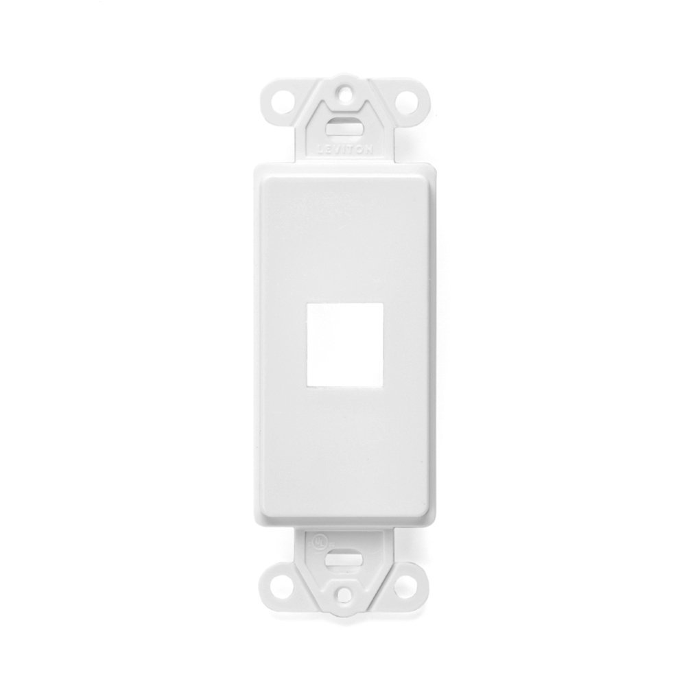 QuickPort Decora Insert, 1-Port, 41641-W, White