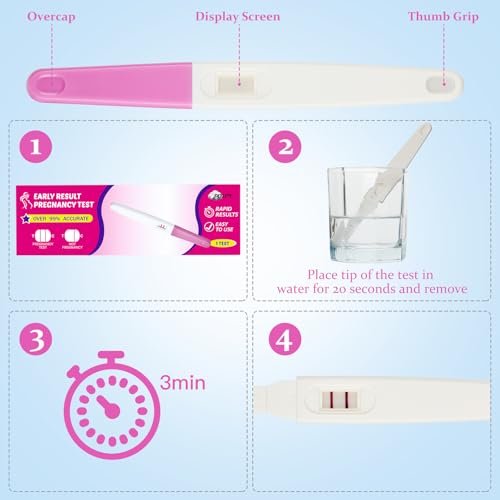Image of Skylety 3 Pack Fake Pregnancy Test Prank Kit - April Fools' Day Realistic Positive Result Joke Sticks Prank Fake Early Result Pregnancy Test for Hilarious Gags and Practical Jokes(Pink)