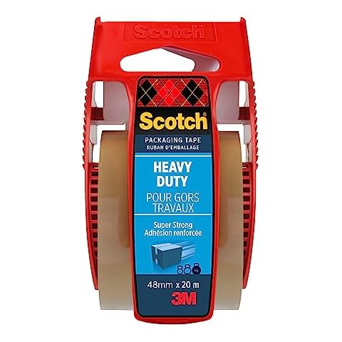 Scotch Heavy Duty Packaging Tape with Dispenser Cover