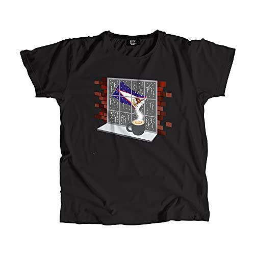 T-shirt American Samoa Coffee Rain unisexe en coton confortable