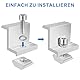 8 Stück Solarpanel Halterung, Z Winkel Befestigung Solarmodul, Solar Endklemme 35 MM, Modulklemmen Solar, PV Modul Halterung für Balkonkraftwerk, Ziegeldach, Flachdach, Wohnmobil