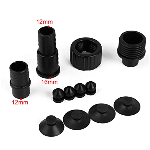 EXLECO Aquariumpumpe 600L/H 8W Tauchpumpen Mini Wasserpumpe Fontäne Pumpe Eco Filterpumpe klein Förderpumpe Ultra Leise Springbrunnen Pumpe mit 1,5M Kabel AC 220-240V für Aquarium Brunnen Steingarten