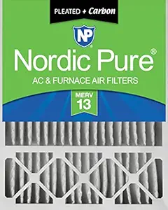 Nordic Pure 20x25x5HM13+C-1 Honeywell Replacement MERV 13 Plus Carbon AC Furnace Air Filter