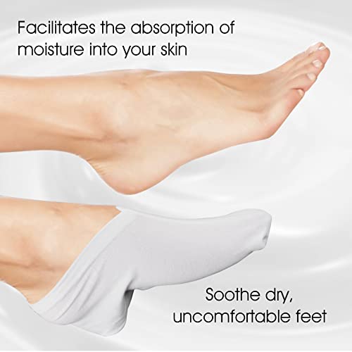 Molain 2 Pairs Moisturizing Gloves Socks Sets Touch Screen Moisturizing Gloves For Overnight Bedtime Heal Eczema Sleeping Lotion Feet Spa Treatment Socks Repair Rough Cracked Dry Chapped Skin #TOP3