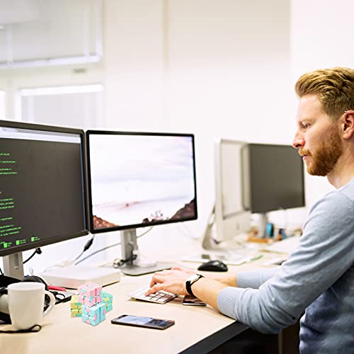 8 Pieces Infinite Magic Cube, Cube Infinity Fidget Toy, Stress And Anxiety Relief Cube, Mini Infinity Cube Desk School Toy Durable Stress Relieving Fidget Toy For Most People Anxiety Relief #TOP3