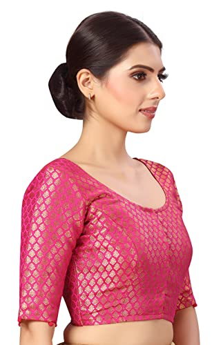 Image of Studio Shringaar Women's Polyester Elbow length sleeves Blouse