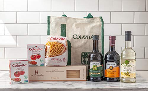 Colavita Italian Sampler Tote Gift Bag filled with Italian Specialties and Cookbook
