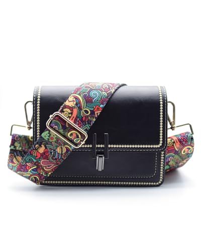 Image of Embroidered Purse Straps Replacement Crossbody Wide Adjustable Bag Straps