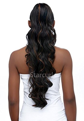 SAMBA 128 - BODY WAVE PONYTAIL DRAW STRING 22" (1B-OffBlack)