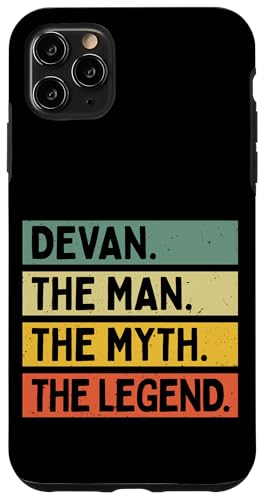 Devan The Man The Myth The Legend �ʔ������� �J�X�^�}�C�Y�� �X�}�z�P�[�X iPhone 11 Pro Max �p