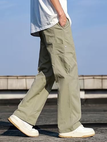 Image of Lymio Cargo for Men || Cotton Cargo Pant || Drawstring Waist Pant (Also Available in Plus Sizes) (145-148)