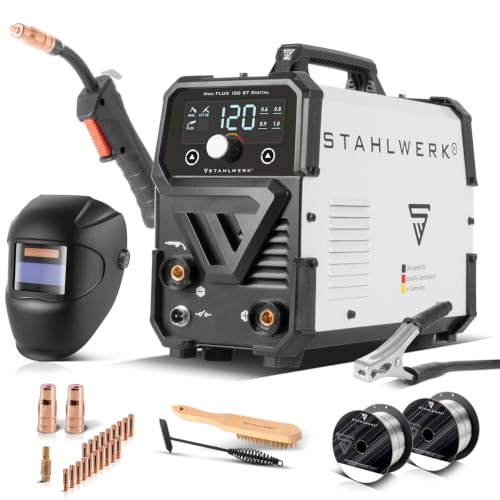 STAHLWERK Schweißgerät Mini FLUX 120 ST Digital Vollausstattung...