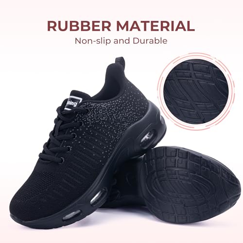 Image of Womens Slip On Tennis Sneakers Walking Running Shoes Easy to Wear