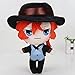Wishtoy Bungo Stray Dogs Cuscino Peluche, Nakahara Chuuya Ryunosuke Akutagawa Bambole di Pezza, Morbido Personaggi Cuscino,20Cm No2