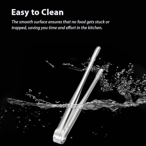 2 Pcs Korean BBQ Tongs Kitchen,Stainless Steel Meat Grill Tong For Cooking Portable Kitchenware Grill Tongs for Home Outdoor Steak Salad Food - image 4
