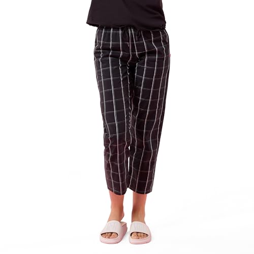 Image of Enamor Mid Rise Full Length Adjustable Drawstring Hangout Pant for Women - Relaxed Fit, Combed Cotton - E4A5