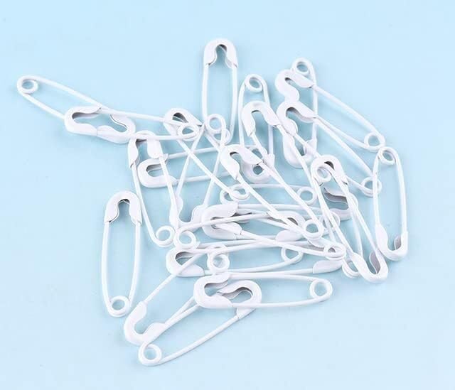 Spille di Sicurezza Dorate, 20 Spille di Sicurezza Multicolore da 19 mm, Fai da Te, in Rame, for Indumenti, Mini Spille di Sicurezza affascinanti, Accessori for Strumenti da Cucito(Wit)