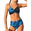 Black+blue Floral