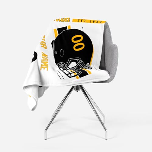 Image of Pittsburgh Throw Blanket Custom Name and Number Personalized Gifts for Men and Women