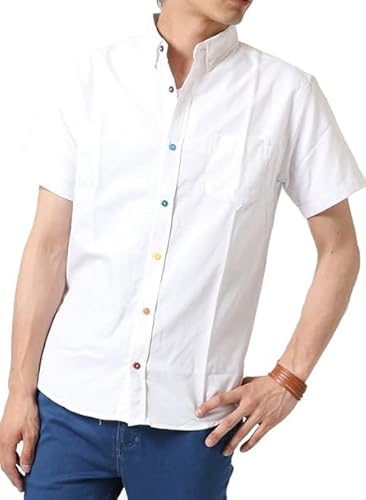 [�A�[�P�[�h] �V���c ���� �����Y �{�^���_�E���V���c ���V���c �אg �^�C�g �V���c �I�b�N�X�t�H�[�h �J�W���A���V���c LL 6/�z���C�g(�J���[�{�^��)