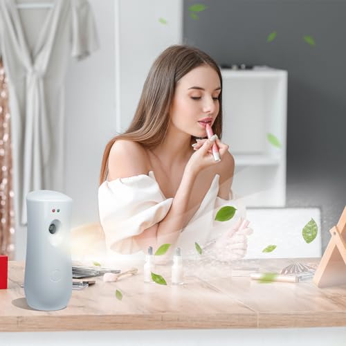 (4-Pack) Automatic Fragrance Dispenser,Automatic Air Freshener Spray Dispenser,Free Standing or Wall Mounted for Home, Indoor, Bathrooms, Offices, Hotels and Commercial Places (White) - Image 4