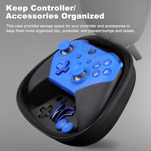 Image of Complete Component Pack for Xbox Elite Controller Series 2 - Accessories Includes 1 Controller Carrying Case, 1 Charging Dock, 4 Thumbsticks, 4 Paddles, 1 Adjustment Tool and 1 Charging Cable(BLUE)