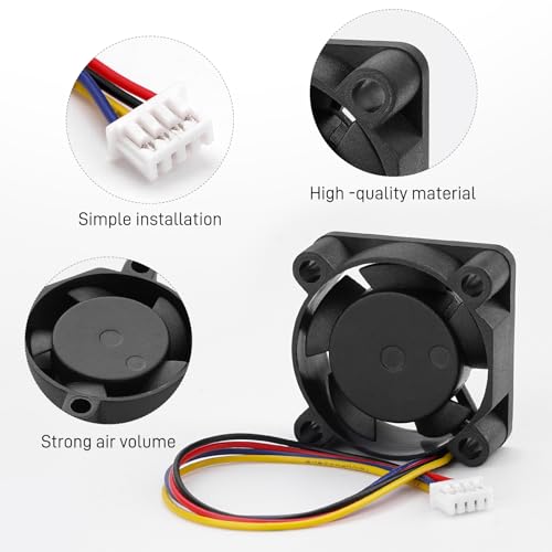 YIBEICO 2Pcs Hotend Cooling Fan for Bambu lab X1/X1C 3D Printer,Brushless Fan for Printer Cooling,NOT Compatible with P1 and A1 Series (Fit for X1/X1C) - Thumbnail 3