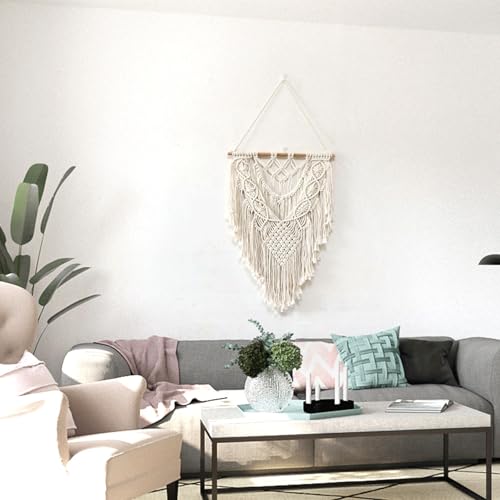 Colgante de pared de macramé de boda o regalo original para decoración del hogar 5