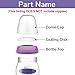 Maymom Bottle Dome Cap, Bottle Top, Sealing Disk Compatible with Lansinoh Bottle, Momma Bottles, Not Original Lansinoh Pump Parts, Signature Pro,Smartpump, Manual Breastpump