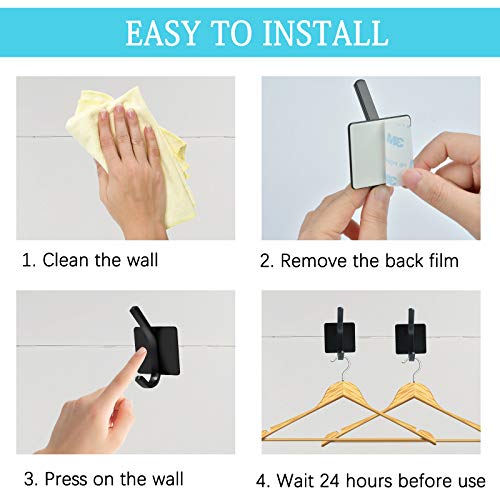 EKKONG 5 Pezzi Ganci Adesivi, Ganci Appendiabiti