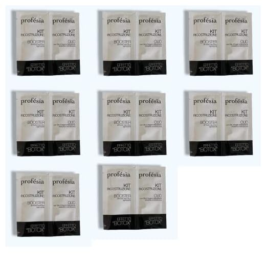 Profésia Kit de reconstrucción Booster + aceite monodosis 12 ml efecto botox pack de 8