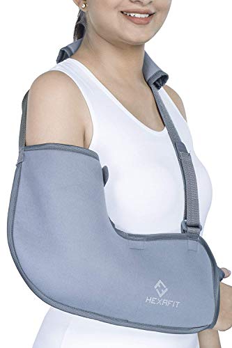 Image of Adjustable Active Arm Sling Pouch - Shoulder support, fractured hand and arms, Immobilizer for Injury