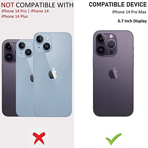 Image of VJS Back Cover Case Designed for Apple iPhone 14 Pro Max [6.7 inch] - Transparent, Soft Flexible TPU, Shockproof, Camera Bump, Clear and Military-Grade Drop Protection