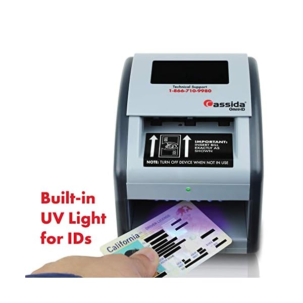 Cassida Omni-ID 2-in-1 Currency Counterfeit Detector with UV ...