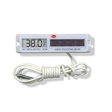 مقياس حرارة رقمي Cooper-Atkins SP160-01-8 مع لوحة بيضاء مستطيلة تعمل بالطاقة الشمسية، نطاق درجة حرارة 58/158 فهرنهايت