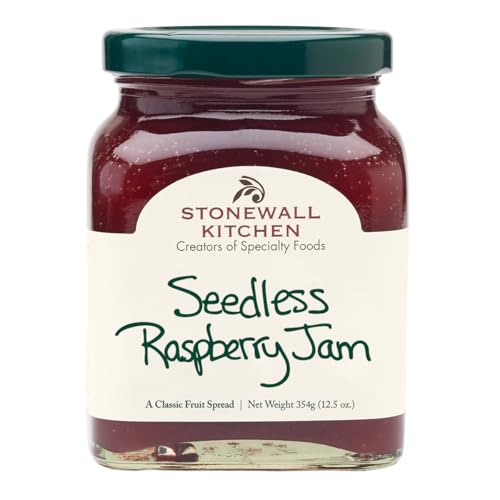 Stonewall Kitchen Seedless Raspberry Jam, Raspberry Jelly, 1...