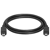 Cmple 3ft IEEE-1394 Firewire iLink DV Cable 4P-4P M/M - Black