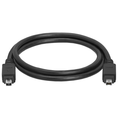 Cmple 3ft IEEE-1394 Firewire iLink DV Cable 4P-4P M/M - Black