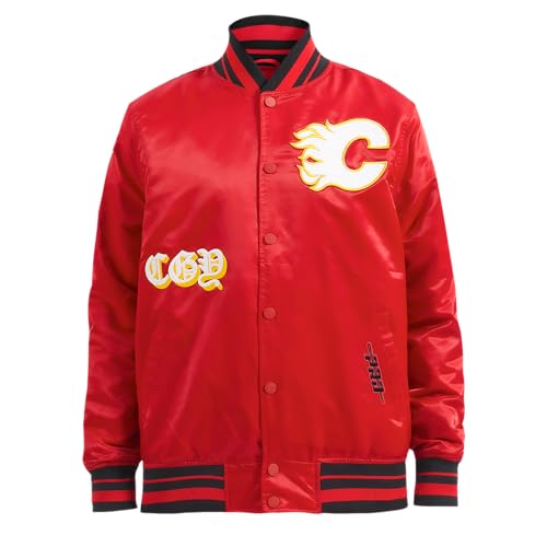 Image of Pro Standard Mens NHL Old English Satin Jacket