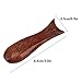 Wooden Fish Chopstick Holder Easy to Curved Design All Wood Ideal Family and Friends Smooth Lightweight Design