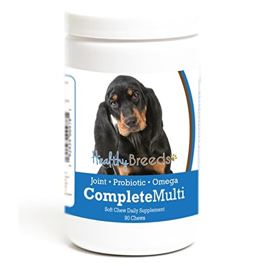 Healthy Breeds Black and Tan Coonhound All in One Multivitamin Soft Chew 90 Count