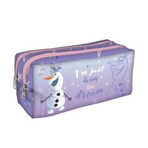 DAC - Estojo Duplo com 2 Zíperes em Tecido - Frozen