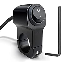 Interruttore A Levetta Per Manubrio Moto - On/Off, DC12V/10A, Per Scooter, Bici, Faro LED, Colore Nero - Foto 11