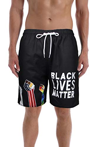 QRANSS Herren Quick Dry Badehose Badehose gestreift Shorts Cover