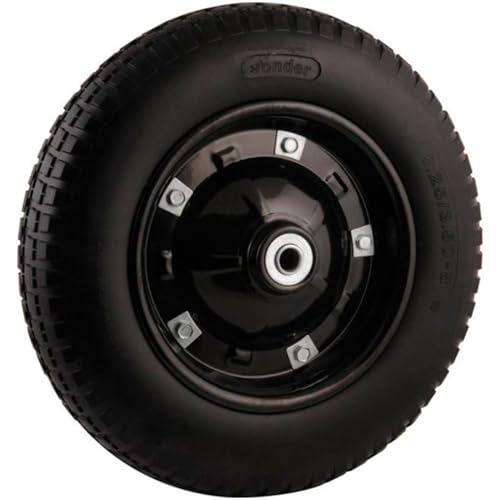 Roda Completa para Carriola Pneu Maciço Furo 3/4 POL