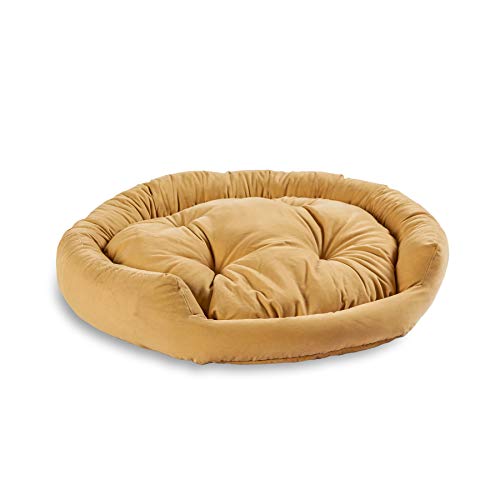 Maddie Donut Dog Bed with Removable Center Pillow, Cream, Large (42" x