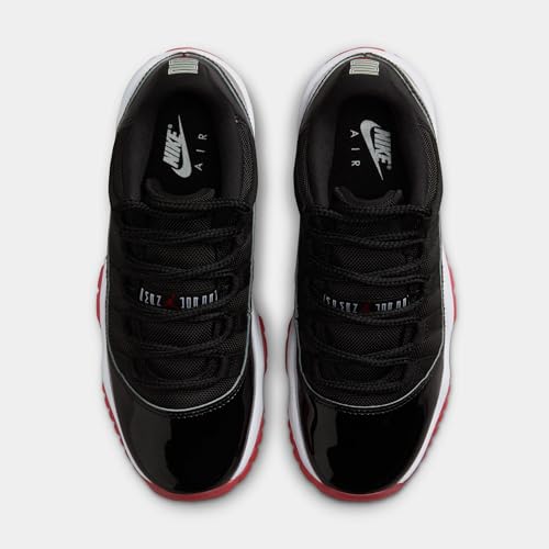 Air Jordan 11 Retro Low Bred Grade School Lifestyle Shoes (Black/Red/White)2