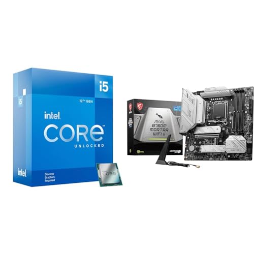 Image of Intel Core i5-12600KF Desktop Processor + MSI MAG B760M Mortar WiFi II Gaming Motherboard